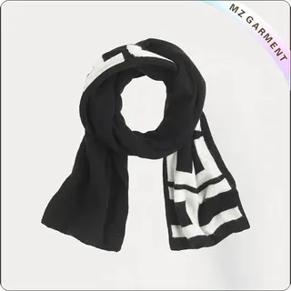 Black Cotton Scarf